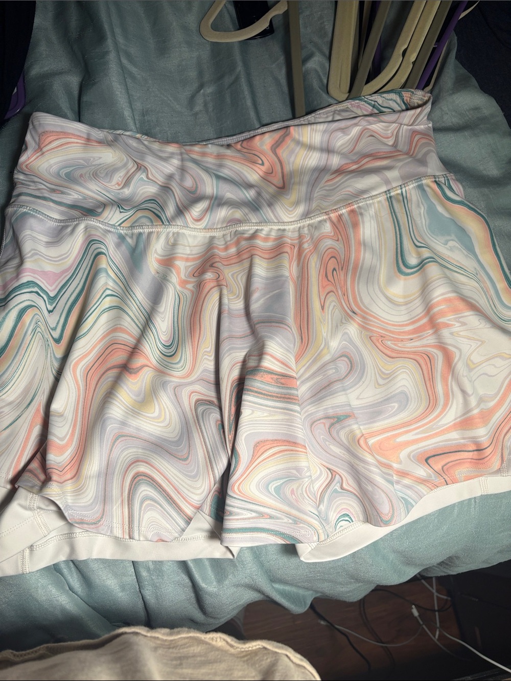 Old Navy Pastel Marble-Print Active Skort XL